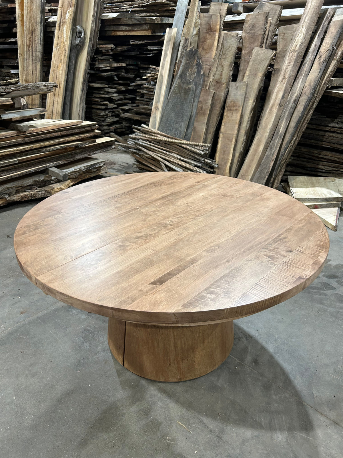 Round Wood Table Tops - Build Your Own Table – Workers Wood Products